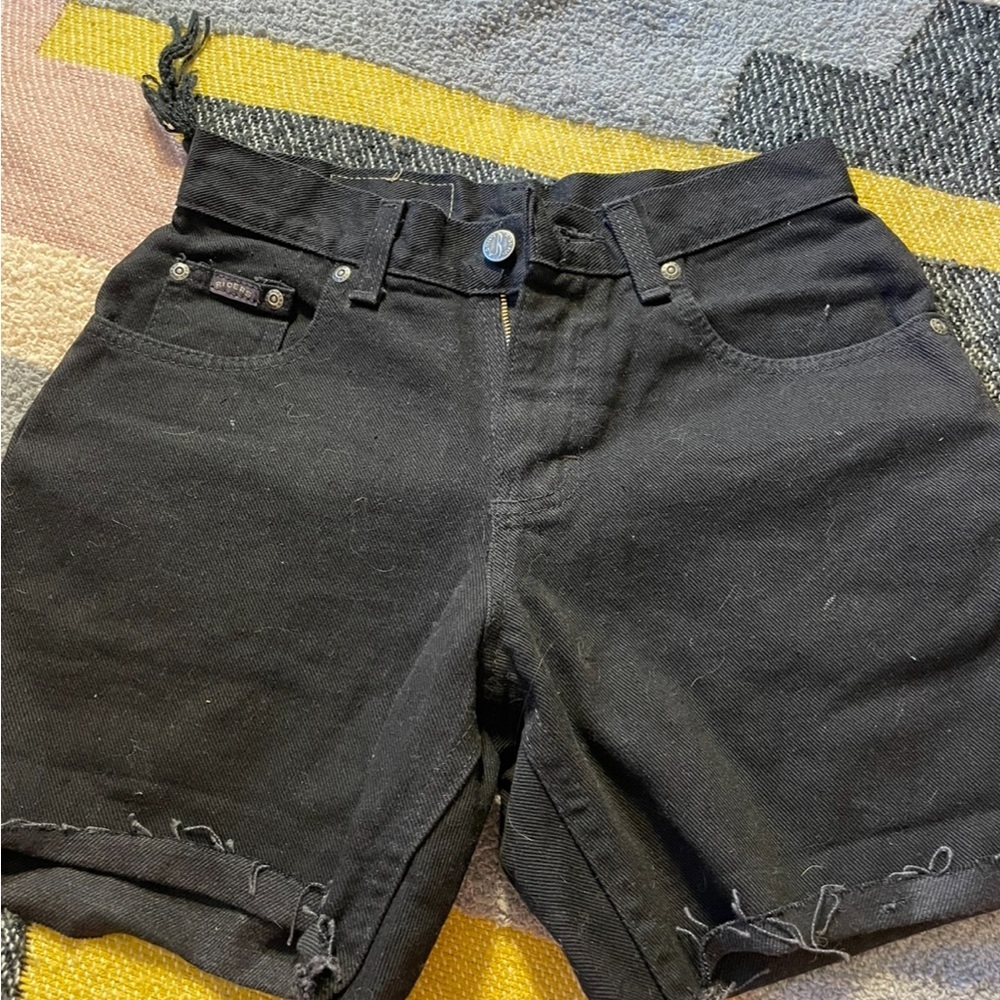 Vintage Riders Black Denim Shorts